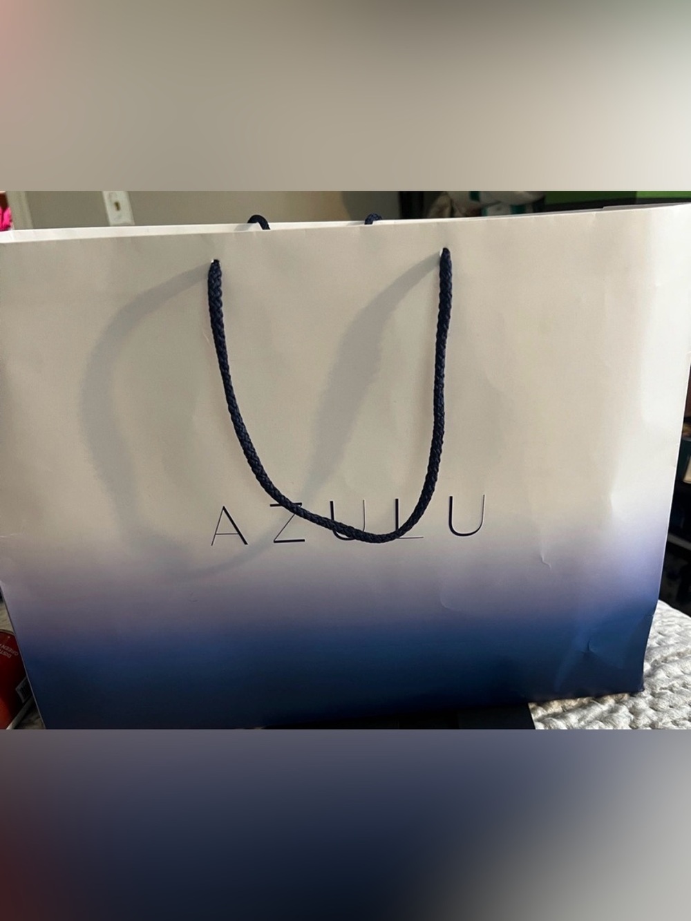 AZULU Gradient Navy & White Gift Bag